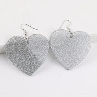 1 Pair Retro Heart Shape Arylic Women's Drop Earrings sku image 2