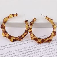 1 Pair Fashion Colorful Transparent Arylic Women's Hoop Earrings sku image 9