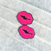 1 Pair Funny Lips Arylic Ear Studs main image 2