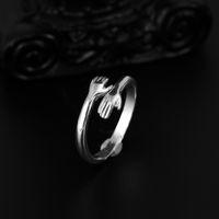 Fashion Geometric Hands Hug Couple Ring Wholesale sku image 2