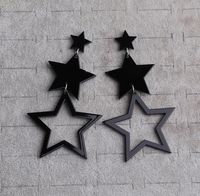 1 Pair Simple Style Star Arylic Patchwork Women's Ear Studs sku image 4