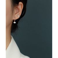 Fashion Eye Sterling Silver Plating Zircon Ear Studs 1 Pair main image 3