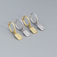 Fashion Geometric Sterling Silver Plating Zircon Earrings 1 Pair main image 1