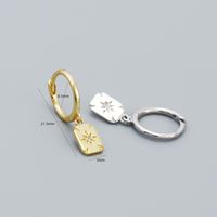 Fashion Geometric Sterling Silver Plating Zircon Earrings 1 Pair main image 4