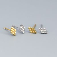 Casual Geometric Sterling Silver Plating Ear Studs 1 Pair main image 6