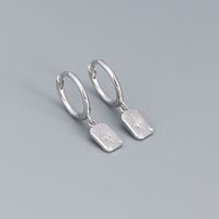 Fashion Geometric Sterling Silver Plating Zircon Earrings 1 Pair sku image 2