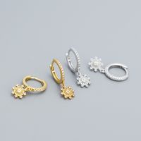 Fashion Geometric Sterling Silver Plating Zircon Earrings 1 Pair main image 4