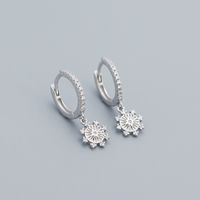Fashion Geometric Sterling Silver Plating Zircon Earrings 1 Pair sku image 1
