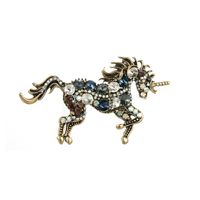 Mode Cheval Alliage Incruster Strass Verre Unisexe Broches 1 Pièce main image 10