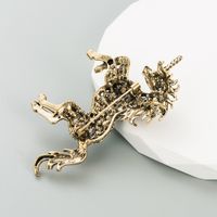 Fashion Horse Alloy Inlay Rhinestones Glass Unisex Brooches 1 Piece main image 13