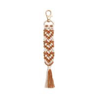 1 Piece Original Design Bohemian Heart Shape Alloy Knitting Bag Pendant Keychain sku image 2