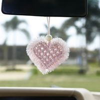 1 Piece Original Design Heart Shape Rope Knitting Tassel Bag Pendant Keychain main image 4