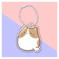 1 Piece Fashion Cat Arylic Beaded Unisex Keychain sku image 6