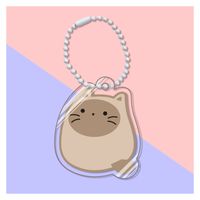 1 Piece Fashion Cat Arylic Beaded Unisex Keychain sku image 7