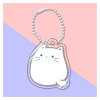 1 Piece Fashion Cat Arylic Beaded Unisex Keychain sku image 3