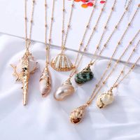Vacation Shell Alloy Wholesale Pendant Necklace main image 6