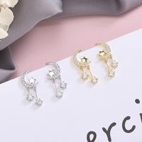 Simple Style Star Alloy Inlay Rhinestones Women's Ear Studs main image 6