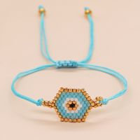 1 Piece Bohemian Hexagon Beaded Alloy Rope Women's Bracelets main image 3