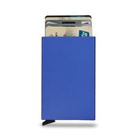 Unisex Solid Color Alloy Plastic Open Card Holders sku image 3