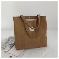 Unisex Fashion Solid Color Canvas Shopping Bags sku image 4