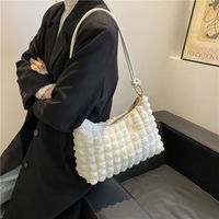 Frau Mittel Alle Jahreszeiten Nylon Einfarbig Mode Quadrat Reißverschluss Schultertasche main image 2