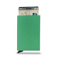 Unisex Solid Color Alloy Plastic Open Card Holders sku image 2