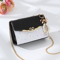 Women's Small Pvc Geometric Fashion Square Magnetic Buckle Crossbody Bag main image 4