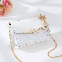 Women's Small Pvc Geometric Fashion Square Magnetic Buckle Crossbody Bag sku image 12