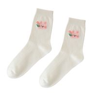 Frau Süß Blume Nylon Baumwolle Ankle Socken Ein Paar main image 4