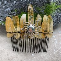 Fashion Sun Crown Crystal Insert Comb 1 Piece sku image 20