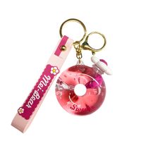 1 Piece Cute Donuts Arylic Alloy Women's Bag Pendant Keychain main image 4