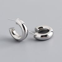 Fashion Geometric Sterling Silver Plating Ear Studs 1 Pair sku image 1
