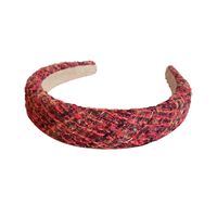 Sweet Solid Color Rhombus Cloth Hair Band 1 Piece main image 2