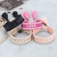 Style Simple Lettre Polyester Tresser Unisexe Bracelets main image 3