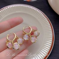 1 Pair Sweet Heart Shape Flower Bow Knot Artificial Pearl Alloy Rhinestone Inlay Artificial Gemstones Women's Earrings sku image 17