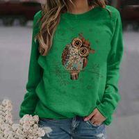 Women's Hoodie Long Sleeve Hoodies & Sweatshirts Printing Fashion Owl main image 2
