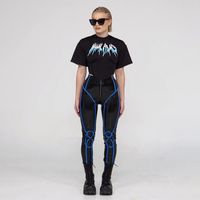 Women's Street Streetwear Solid Color Full Length Printing Zipper Casual Pants main image 3