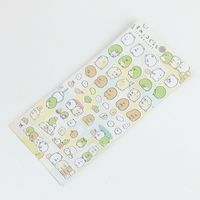 Corner Flat Stickers Notebook Diary Decoration Bronzing Cartoon Animal Watermelon Stickers Painting Stickers sku image 3