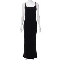 Women's A-line Skirt Fashion Patchwork Sleeveless Solid Color Maxi Long Dress Daily main image 4