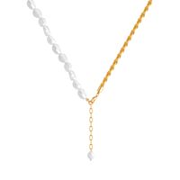 Fashion Simple Style Geometric Alloy Artificial Pearls Necklace main image 4