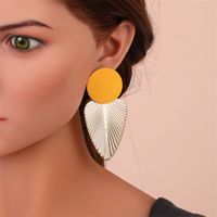 Fashion Leaf Alloy Plating Women's Earrings sku image 7