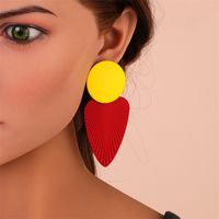 Fashion Leaf Alloy Plating Women's Earrings sku image 4