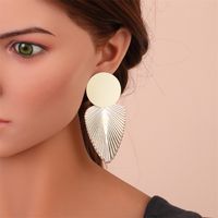 Fashion Leaf Alloy Plating Women's Earrings sku image 11