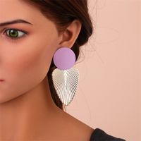 Fashion Leaf Alloy Plating Women's Earrings sku image 8