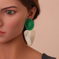 Fashion Leaf Alloy Plating Women's Earrings sku image 27