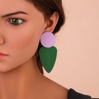 Fashion Leaf Alloy Plating Women's Earrings sku image 6