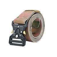 Basic Solid Color Alloy Nylon Men's Woven Belts sku image 13