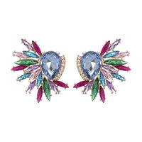 1 Pair Fashion Water Droplets Alloy Inlay Rhinestones Women's Ear Studs sku image 6