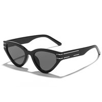 Hip-hop Ac Cat Eye Triangle Full Frame Women's Sunglasses sku image 1