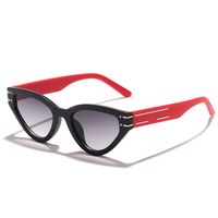Hip-hop Ac Cat Eye Triangle Full Frame Women's Sunglasses sku image 2